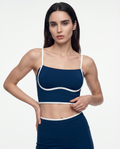 Ámbar Yoga Sports Bra (Navy Blue)