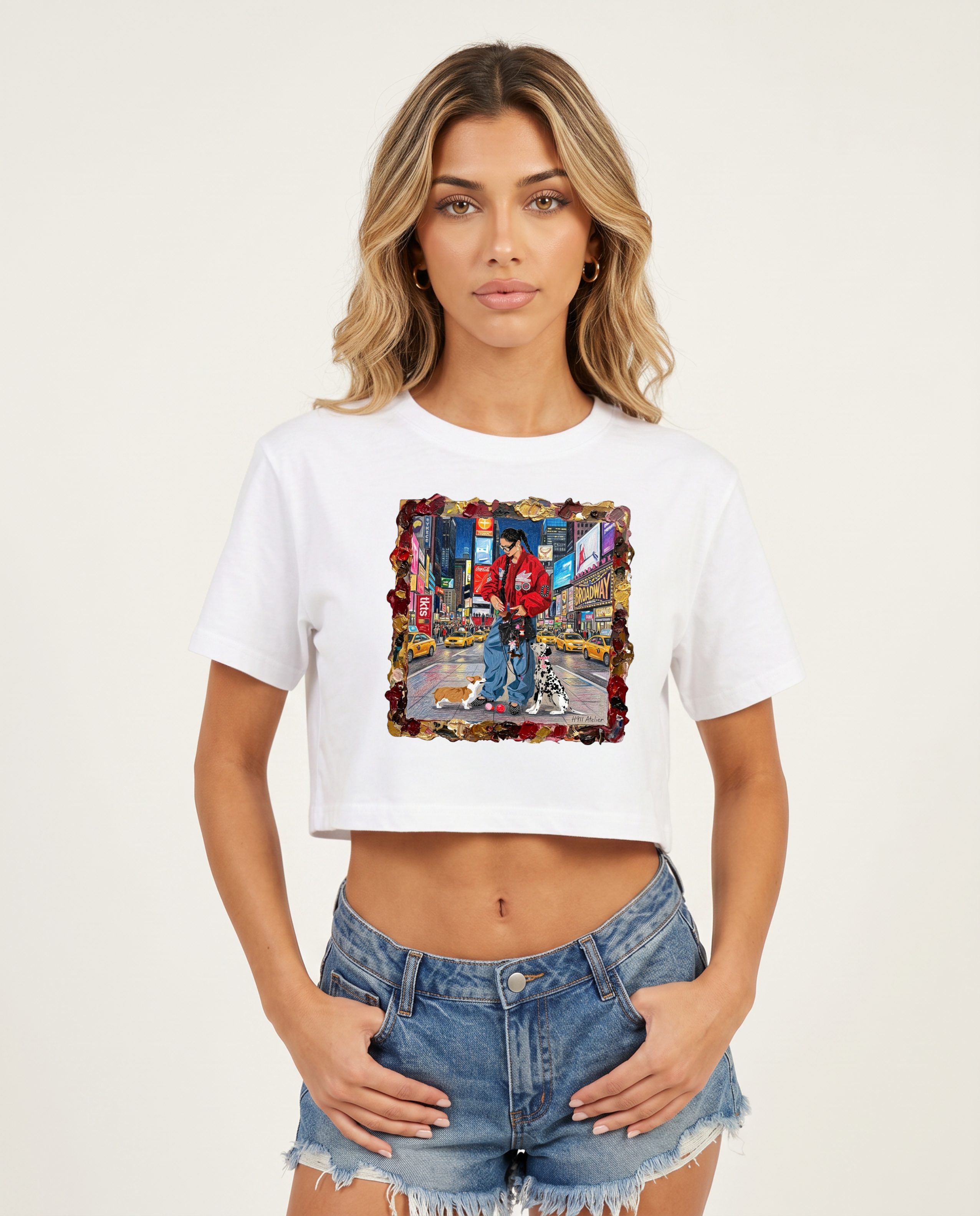Times Square Crop Top
