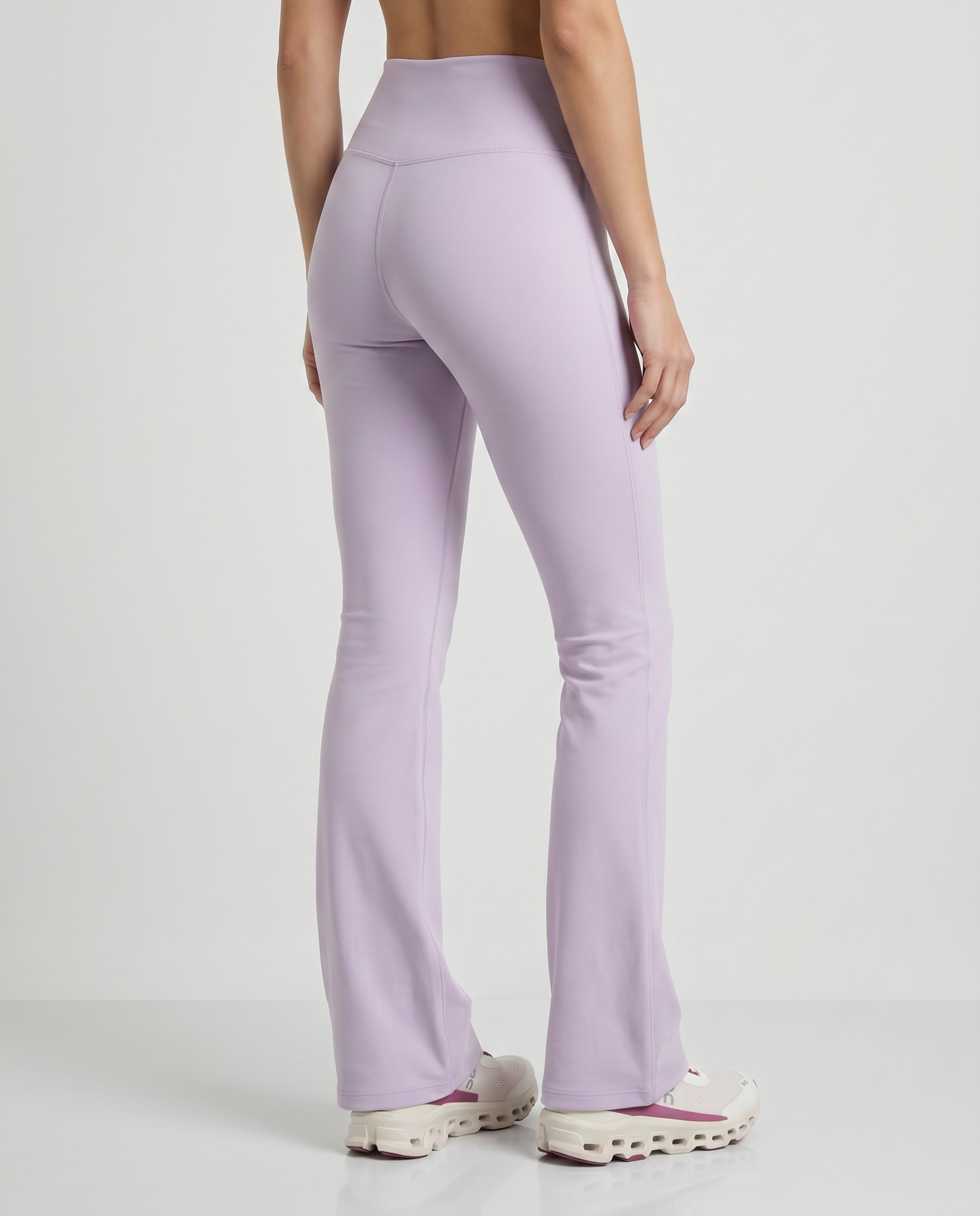 Alba High-Waisted Flare Leggings (Lilac Purple)