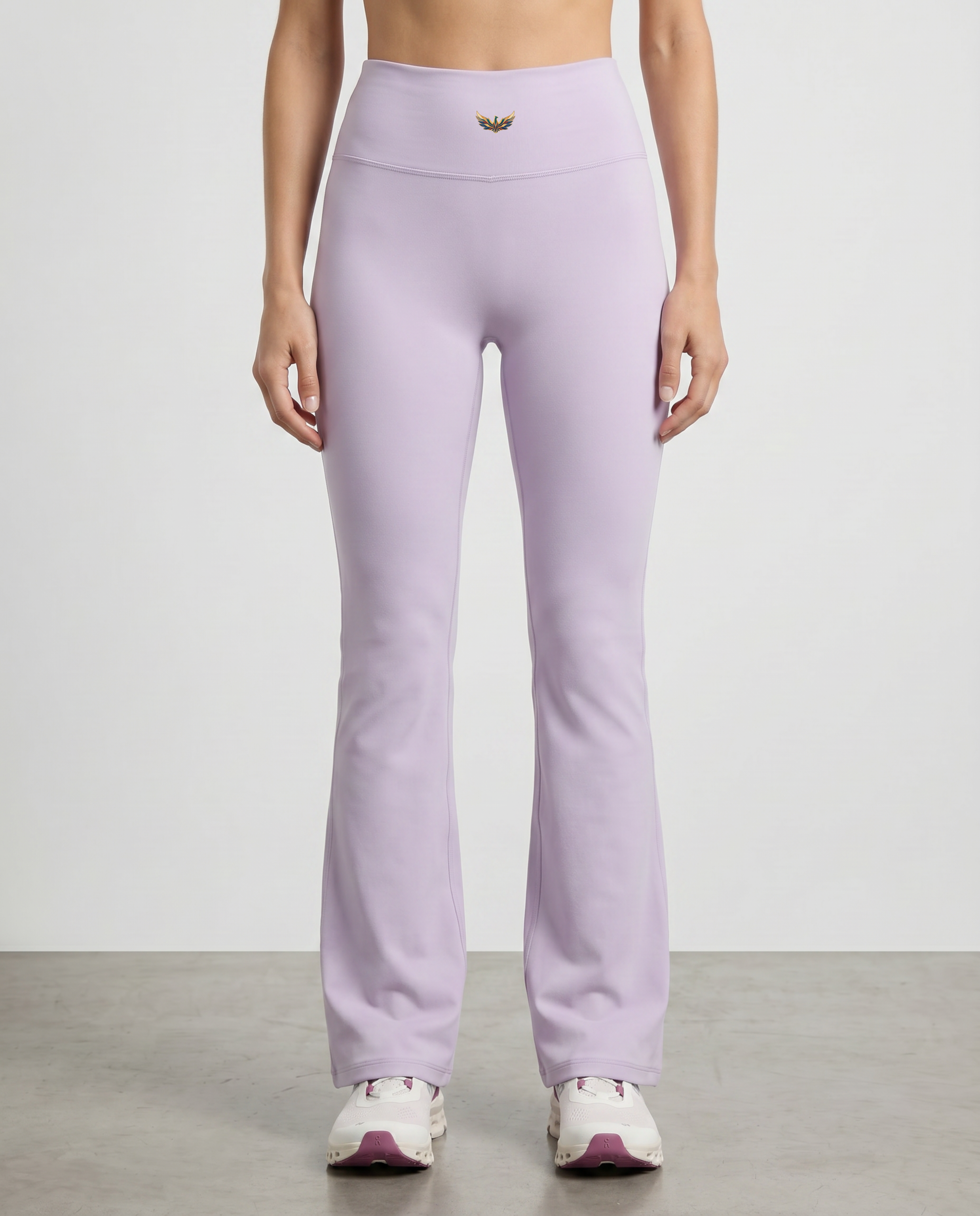 Alba High-Waisted Flare Leggings (Lilac Purple)