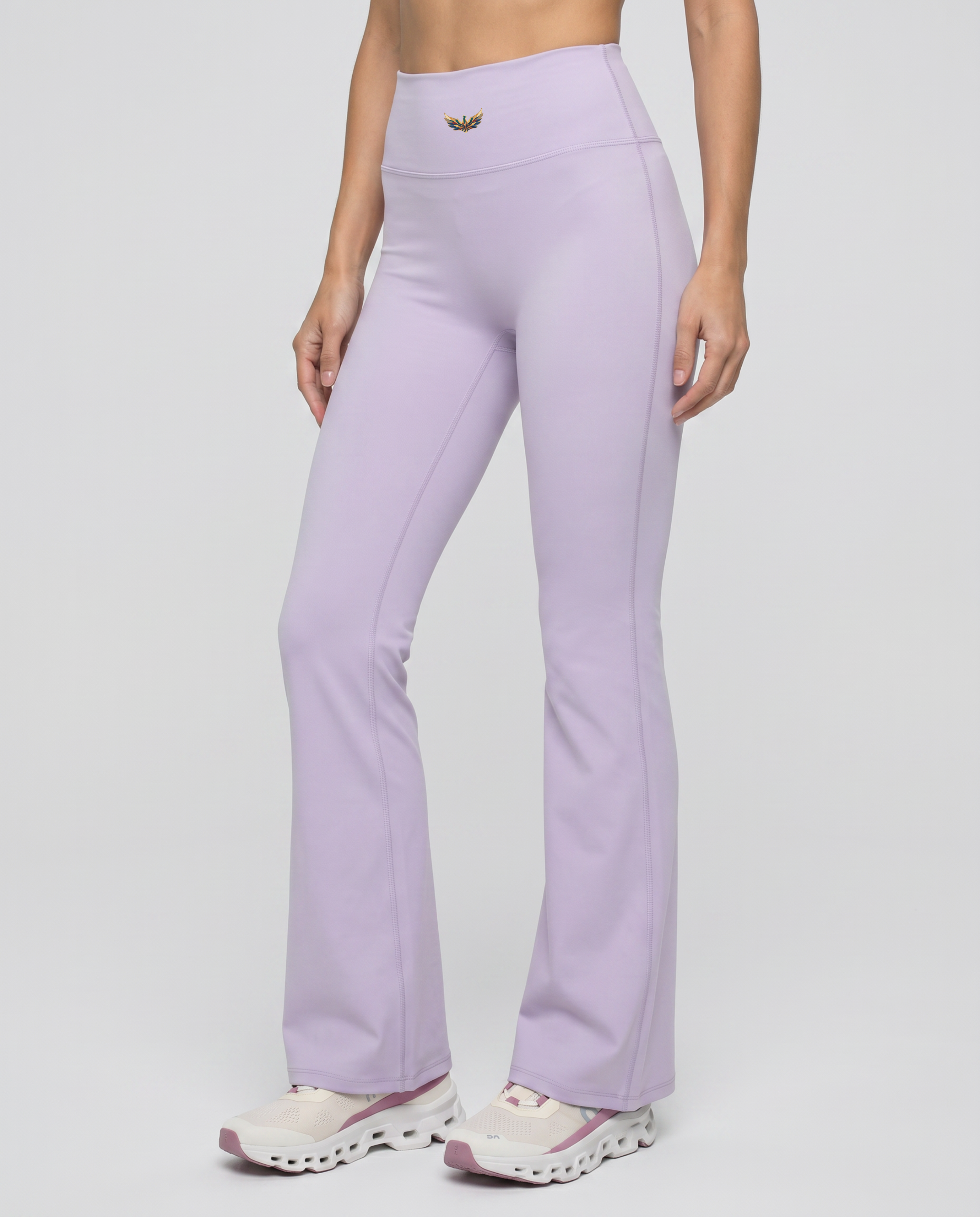 Alba High-Waisted Flare Leggings (Lilac Purple)