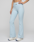 Alba High-Waisted Flare Leggings (Sky Blue)
