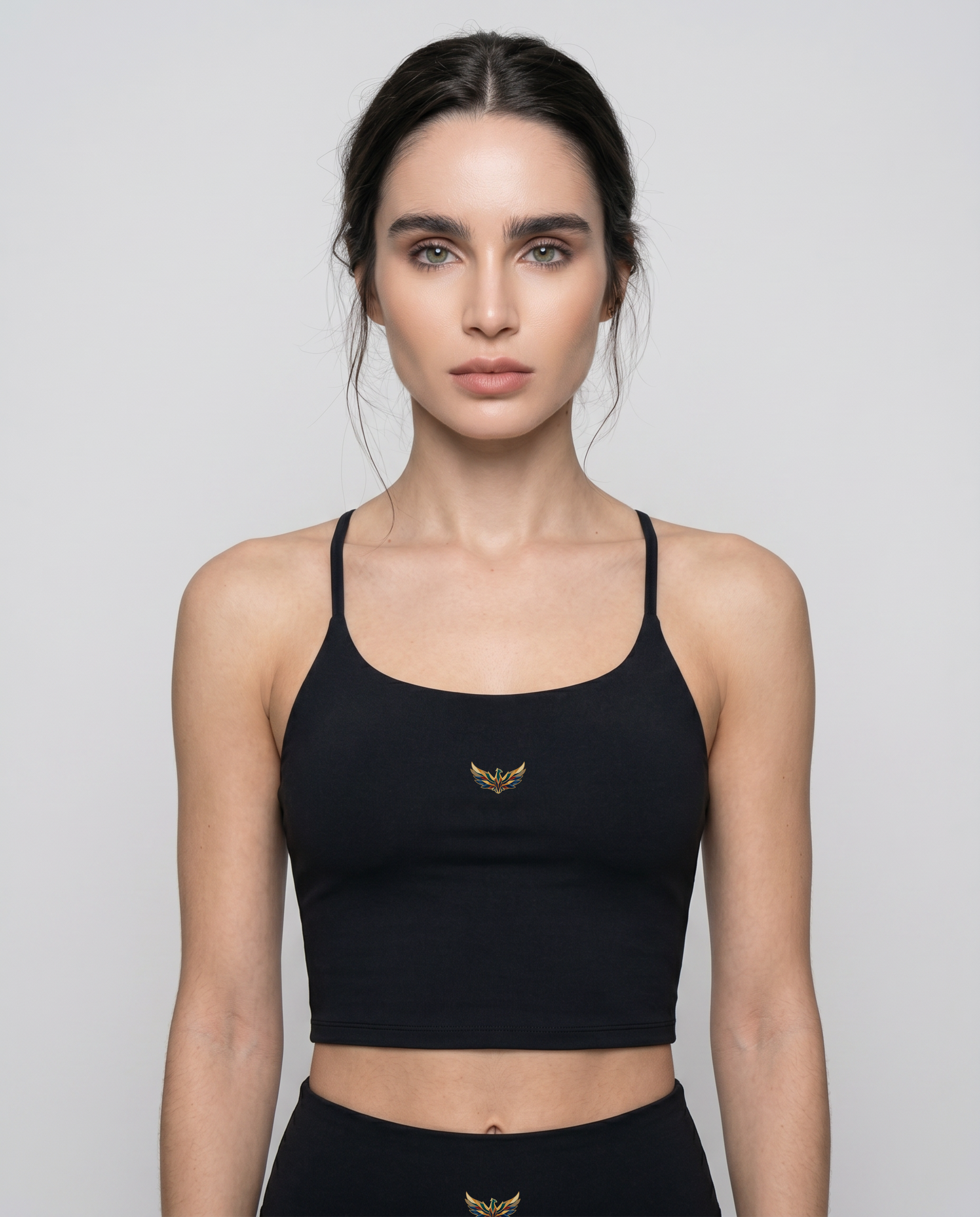 Elara  Cross-Back Yoga Tank Top