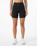 Roma High Waisted Biker Shorts (Jet Black)