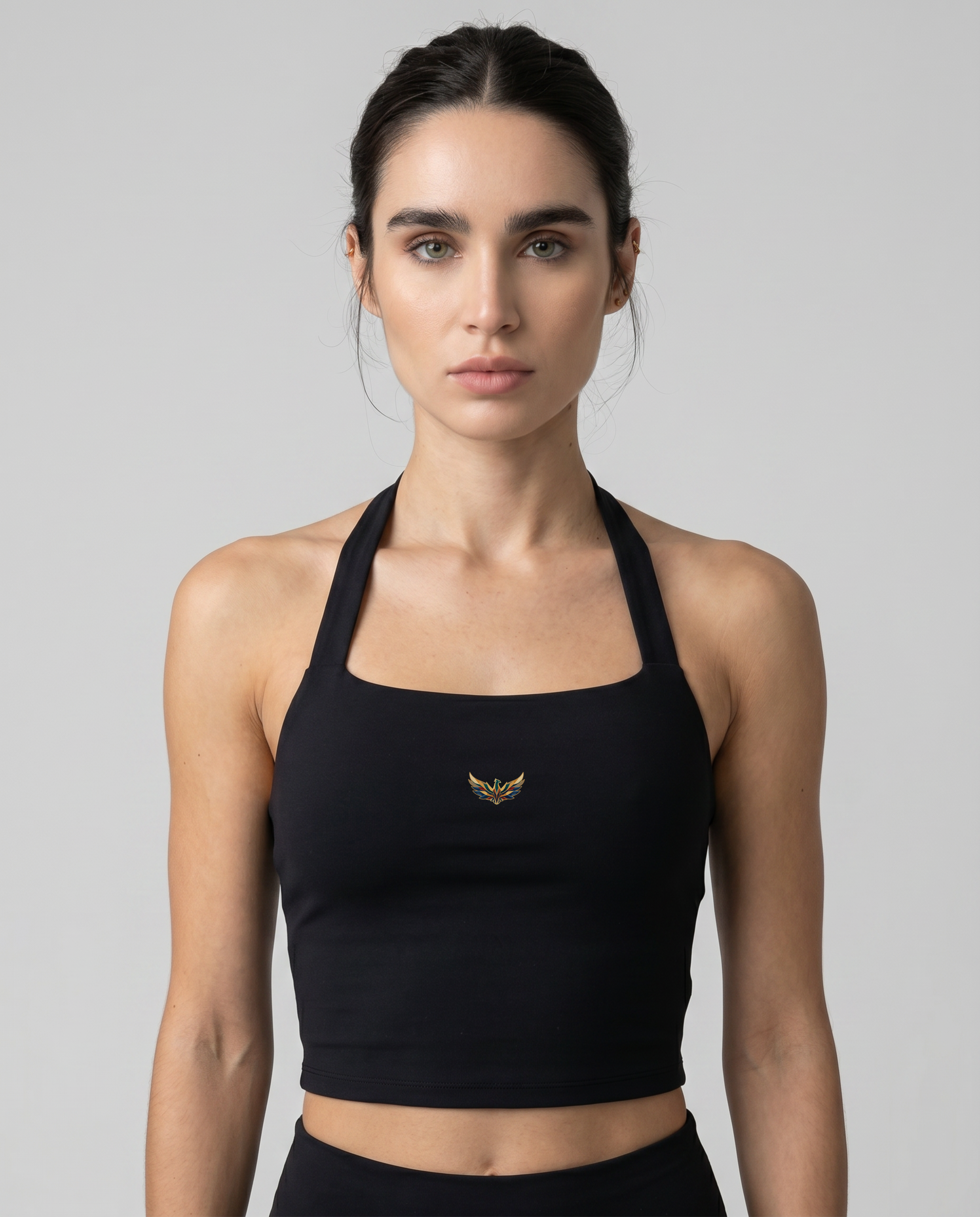 Talia Halter Crop Sports Bra