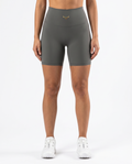 Roma High Waisted Biker Shorts (Charcoal Grey)