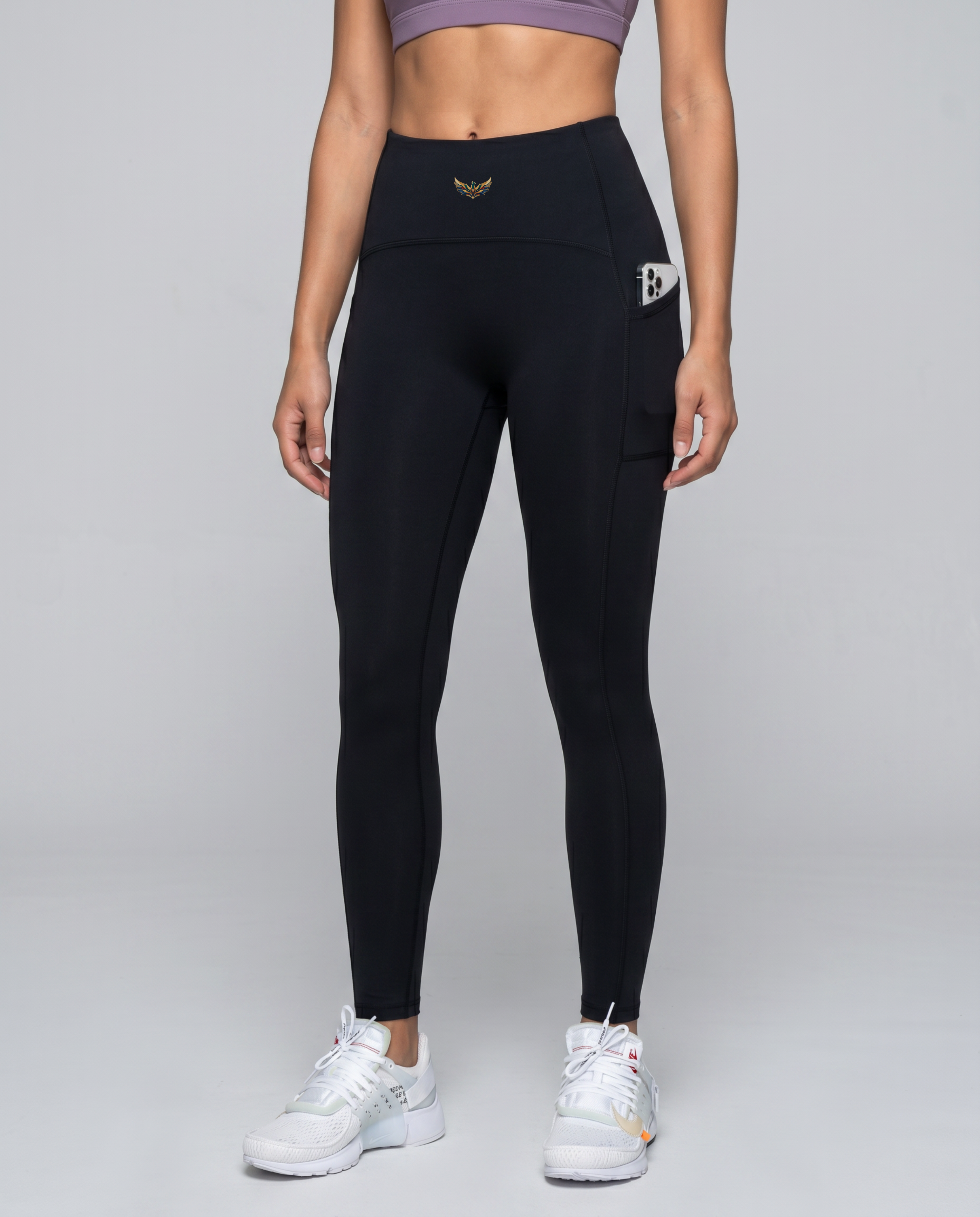 Mila Skinny Pocket Leggings (Midnight Black)