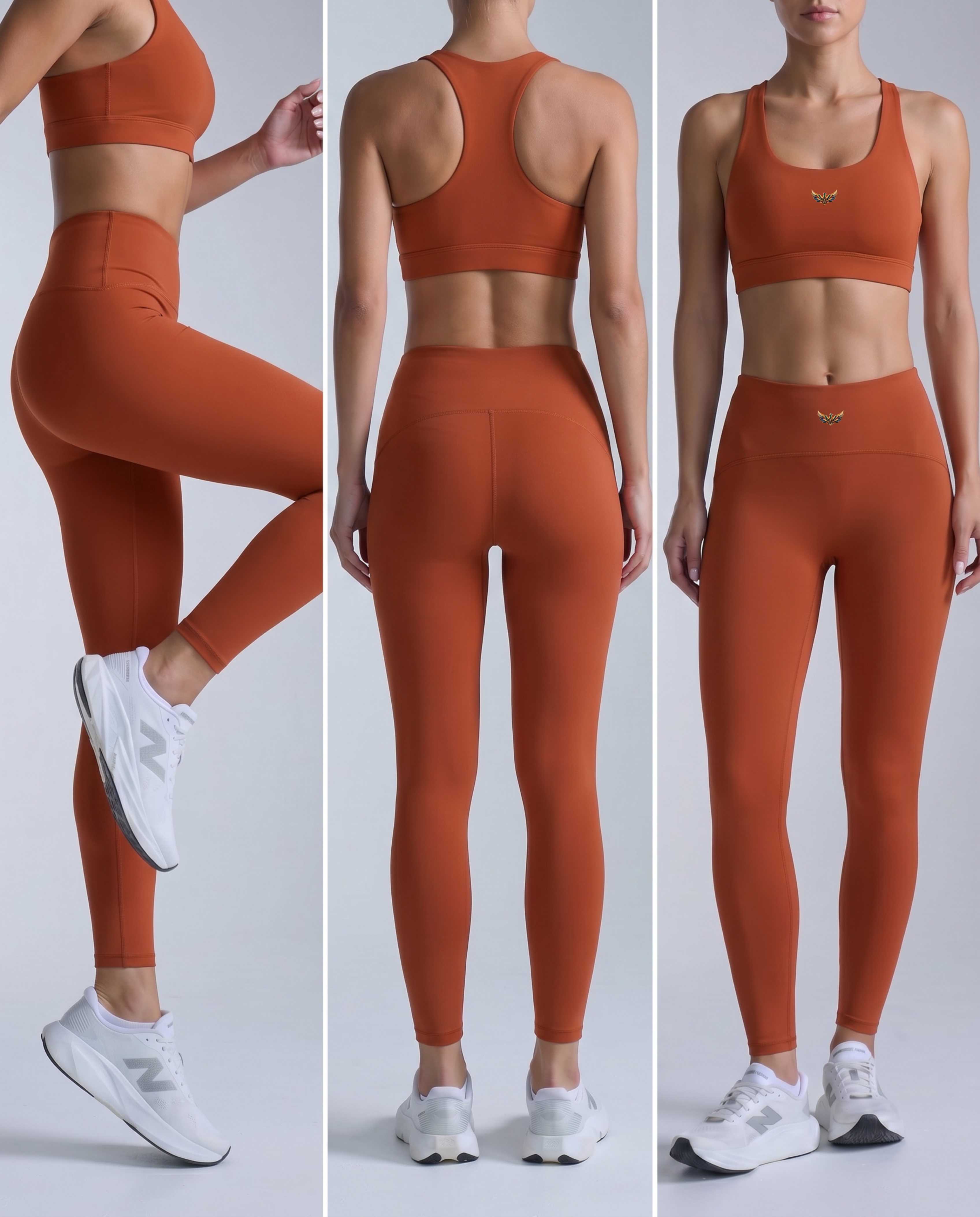 Kira Seamless Second Skin Leggings (Amber Orange)