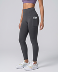 Mila Skinny Pocket Leggings (Stone Grey)