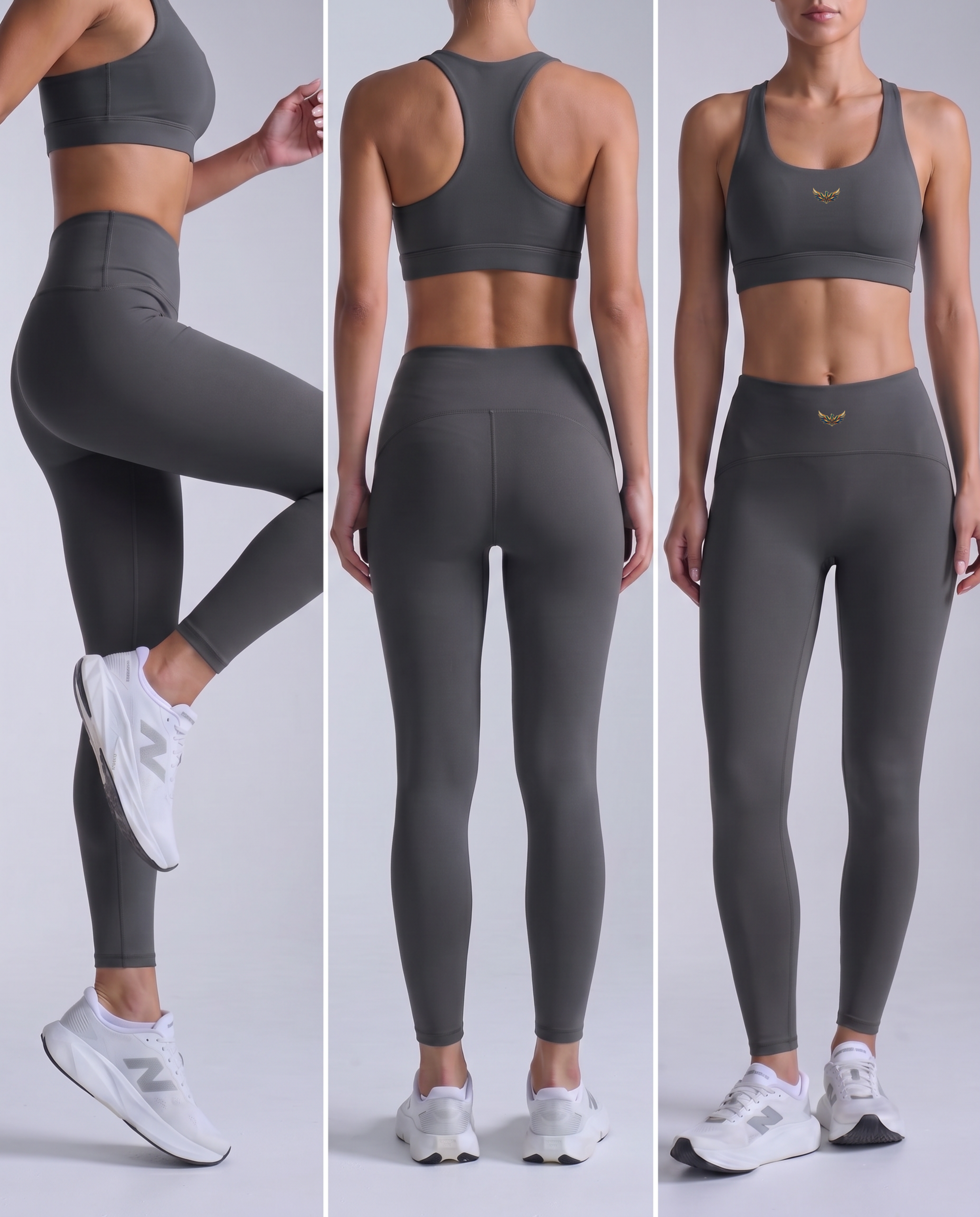 Kira Seamless Second Skin Leggings (Charcoal Grey)