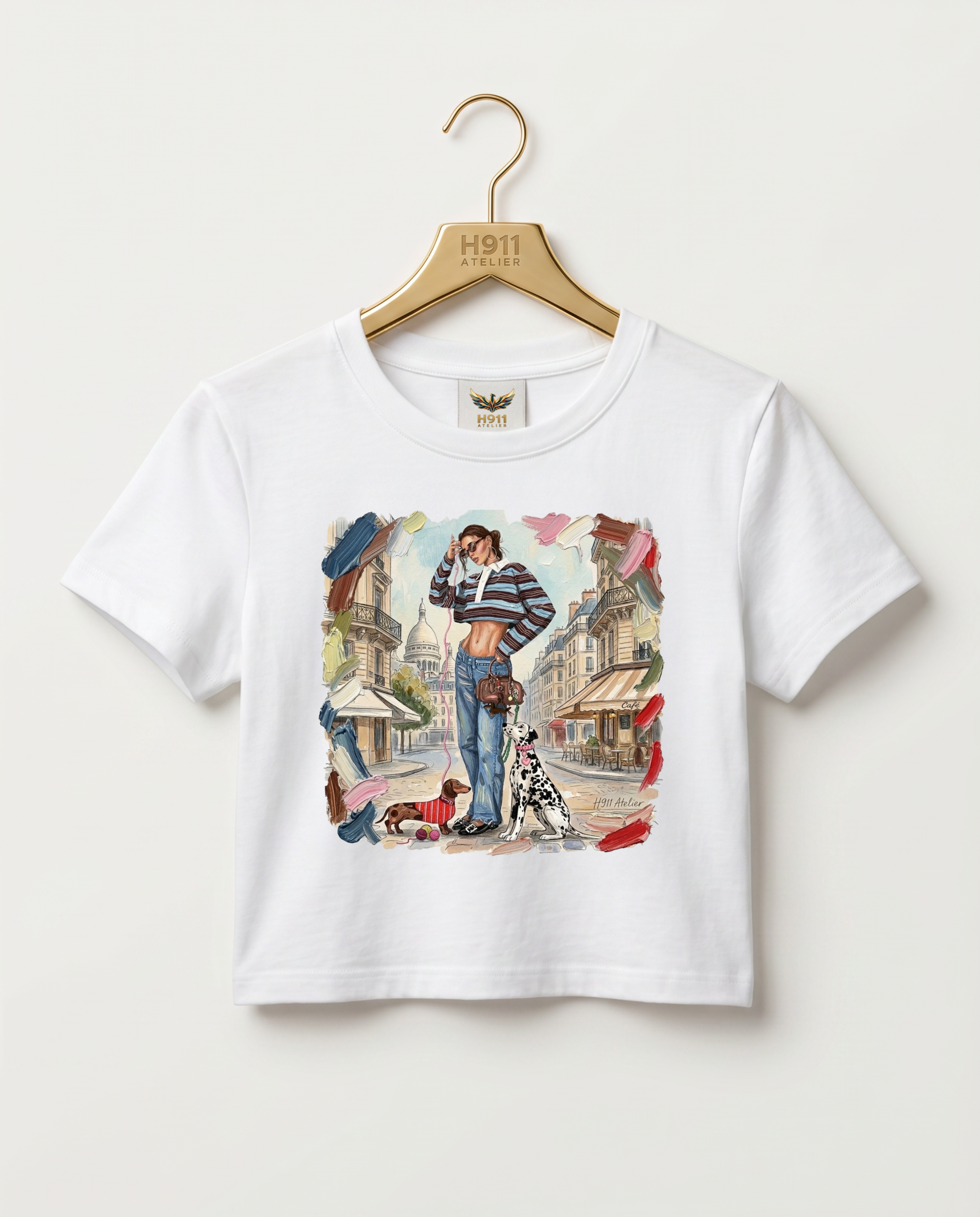 La Flâneuse — Rue de Paris Crop Top