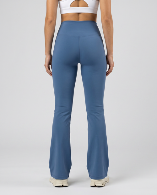 Alba High-Waisted Flare Leggings (Azure Blue)