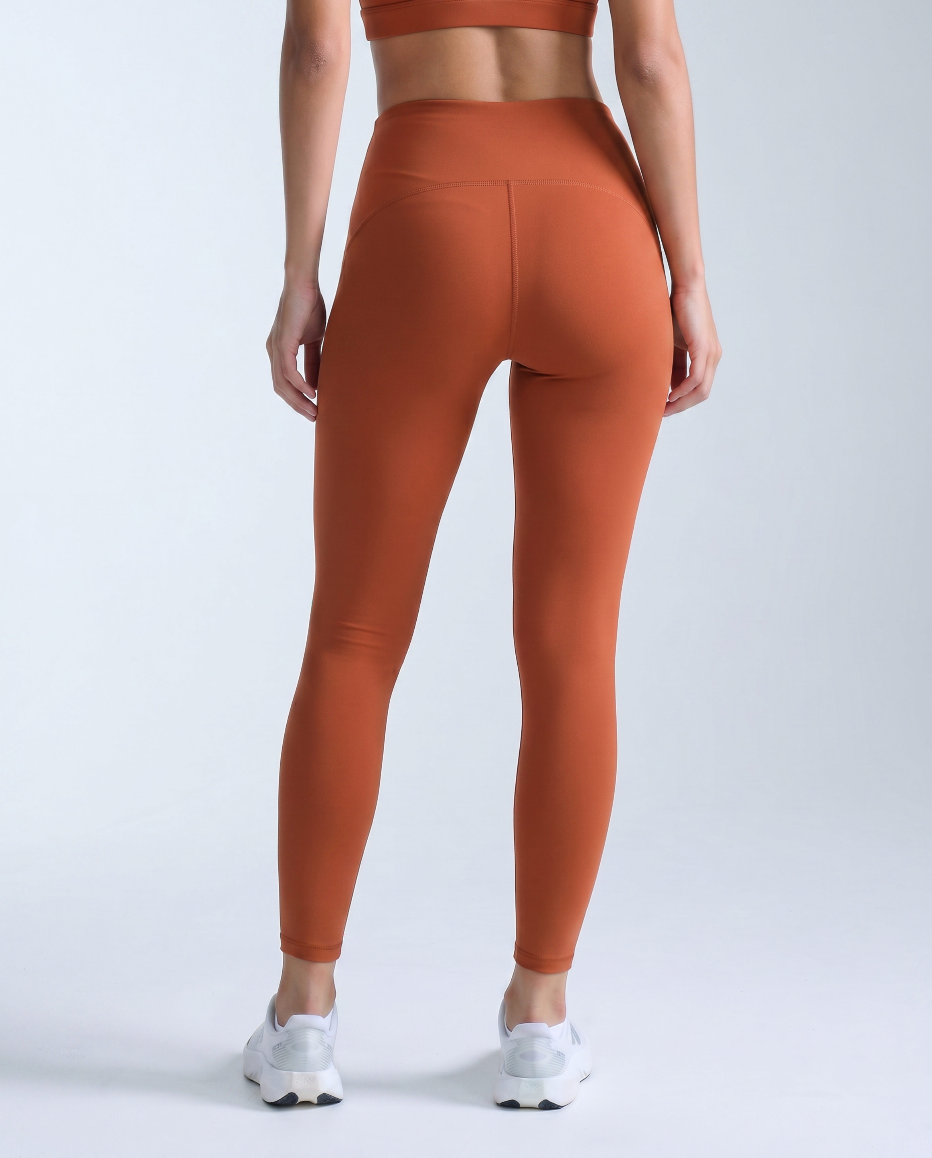 Kira Seamless Second Skin Leggings (Amber Orange)