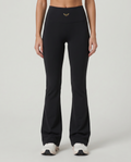 Alba High Waisted Flare Legging (Onyx Black)
