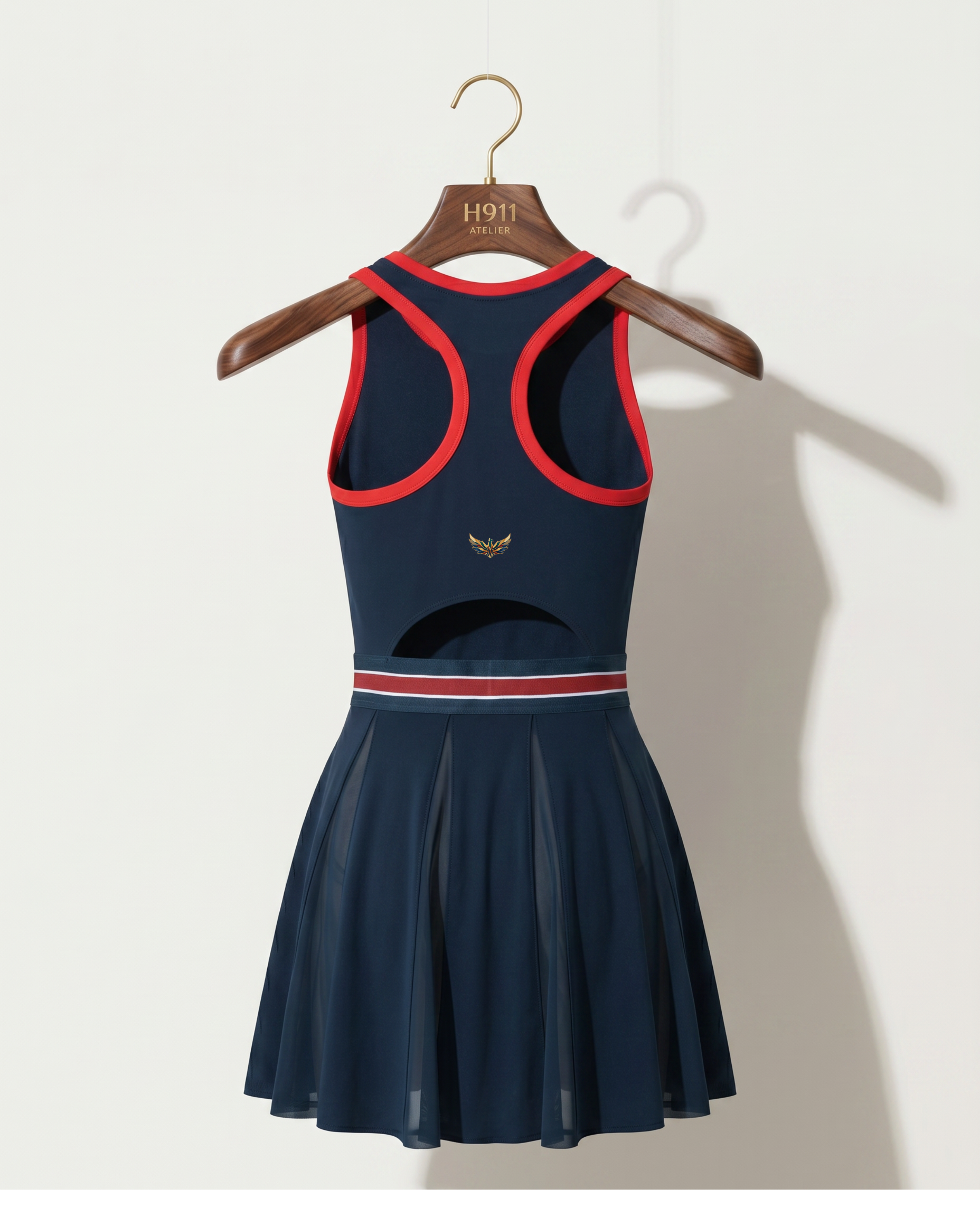 Wimbledon Color Block A-Line Tennis Dress