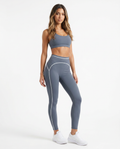 Nova Sculpted Contrast Leggings (Storm Blue)