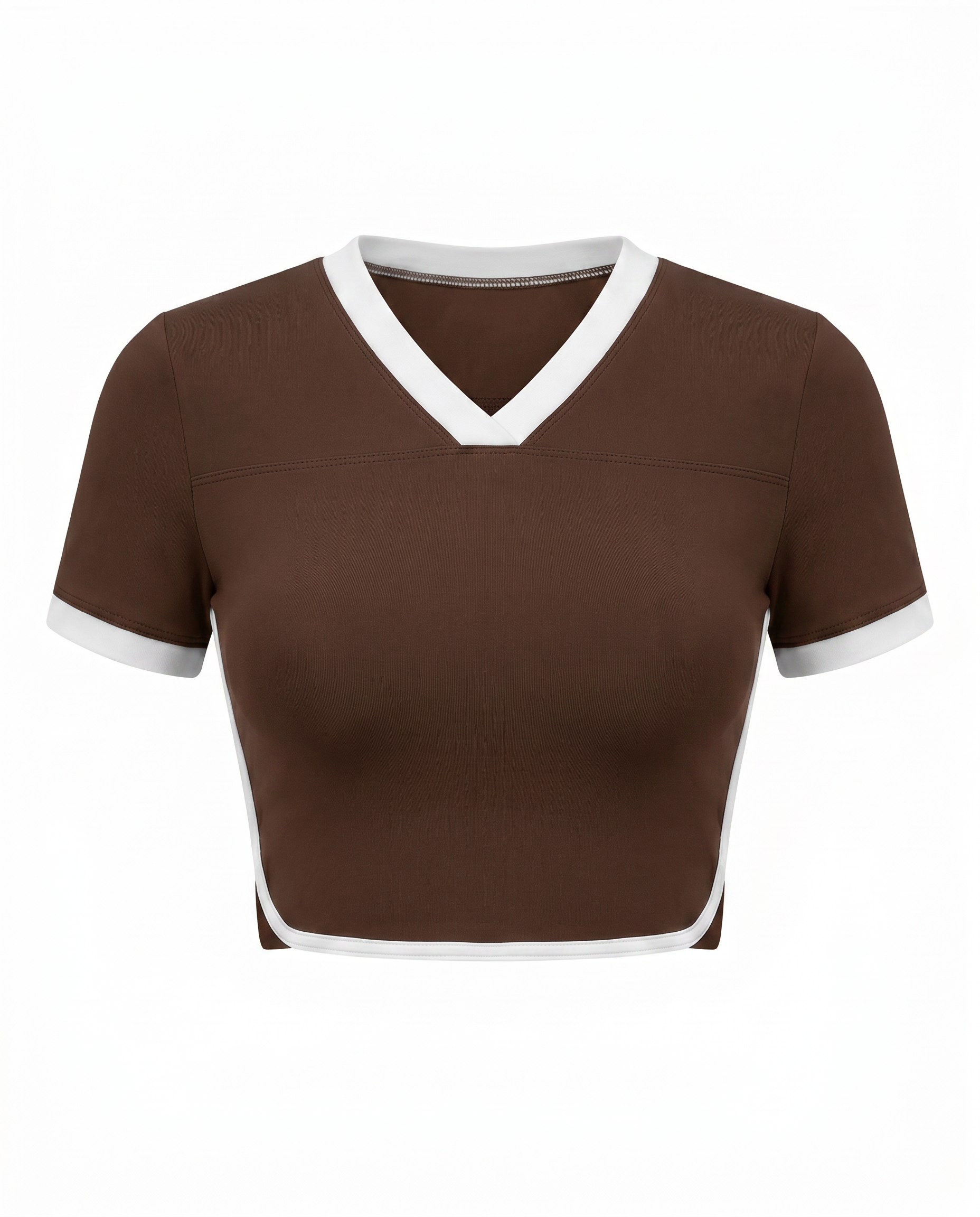 Camila Color Block Cropped Tee