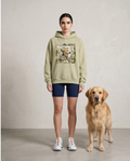 Companion Hoodie  Labrador Portrait (Olive Green)