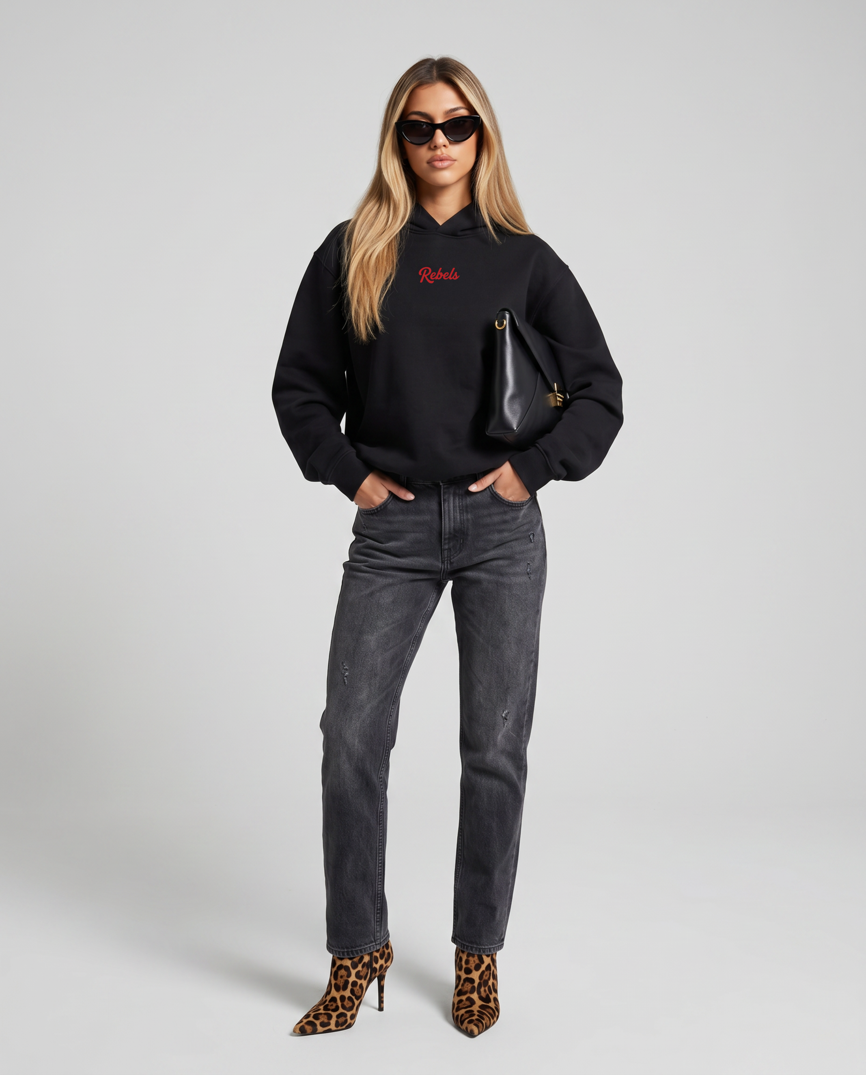 Rebels Boxy Hoodie (Jet Black)