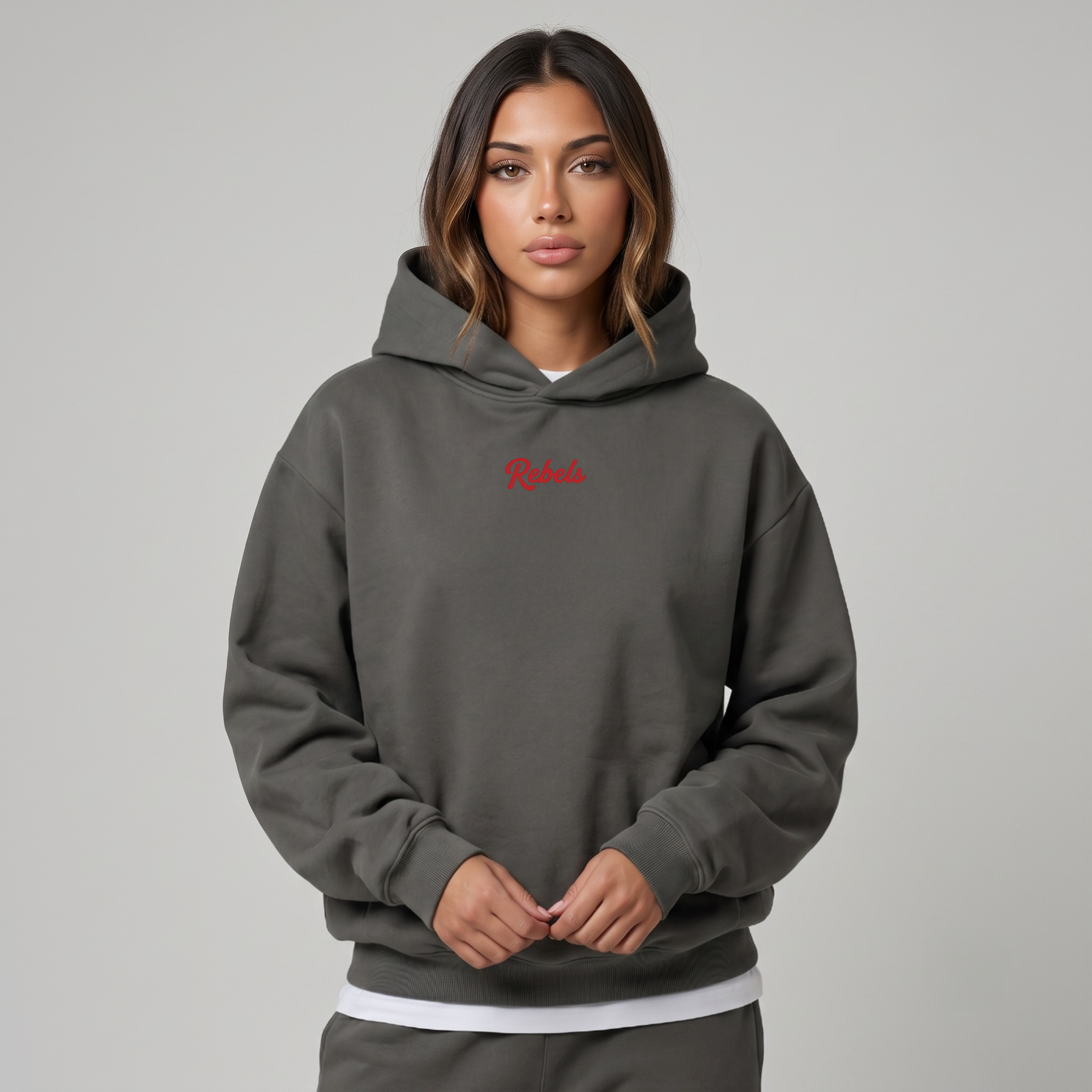Rebels Boxy Hoodie (Dark Gray)