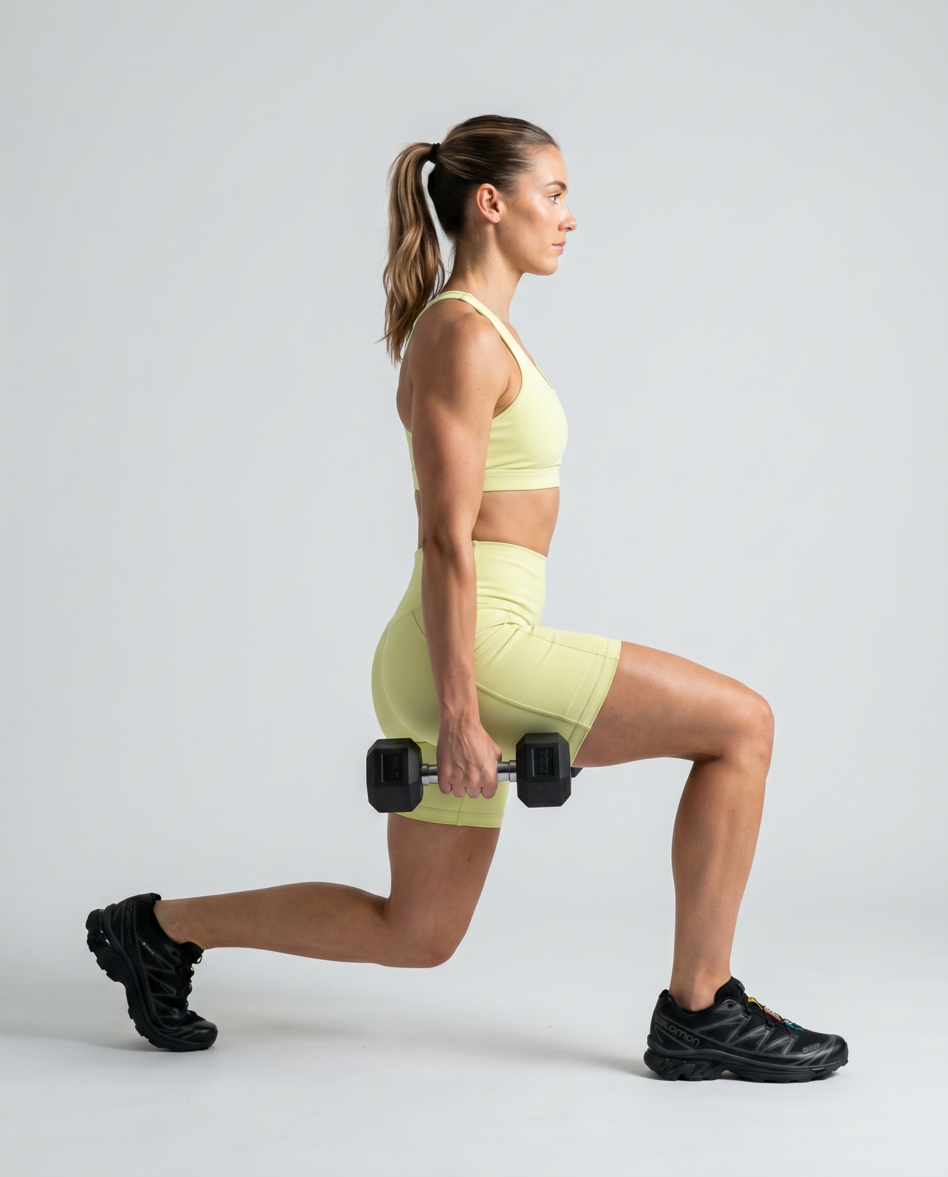Cleo Pocket Biker Shorts (Lemon Green)