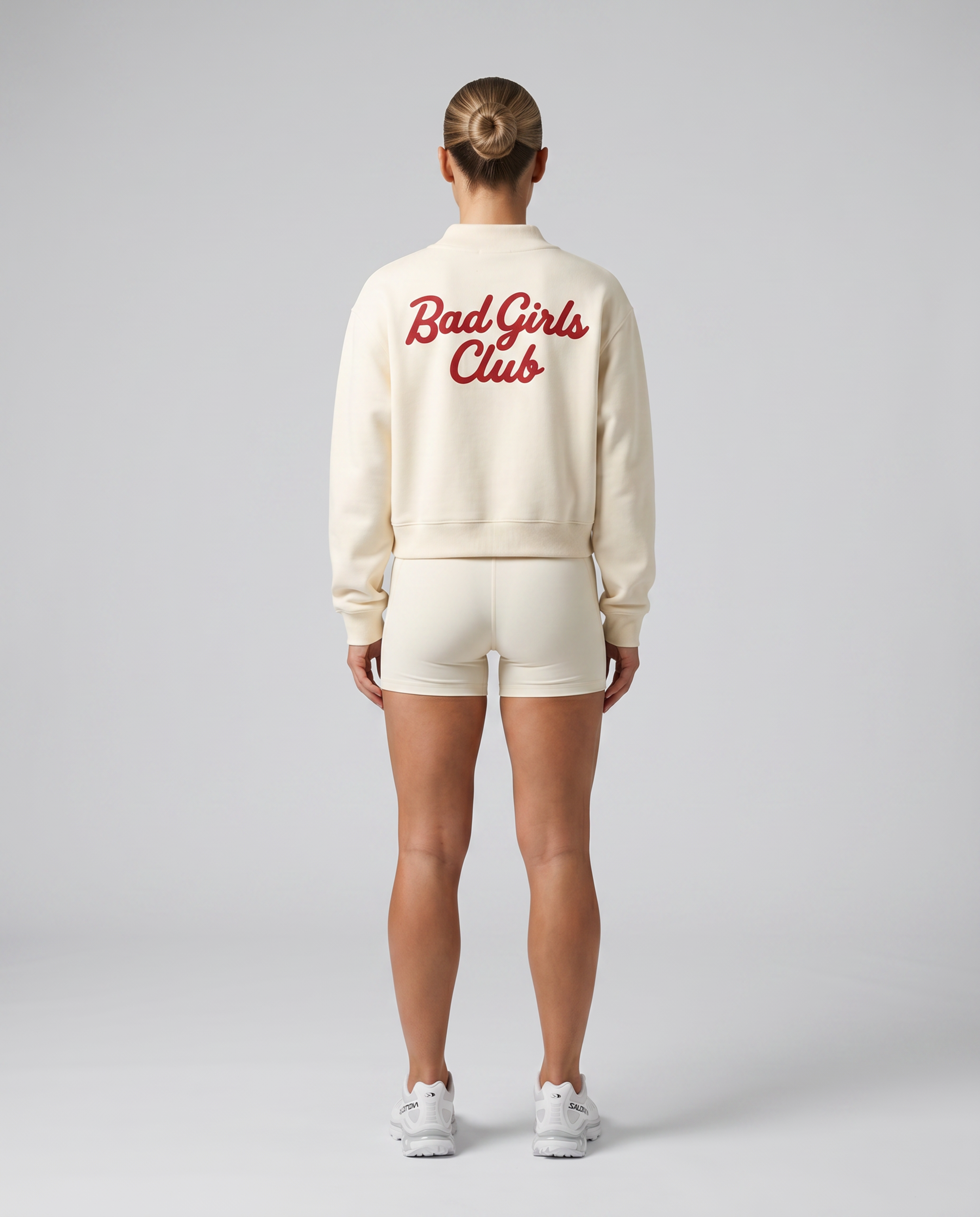 Aria Mock-Neck Sweatshirt (Vanilla Cream)