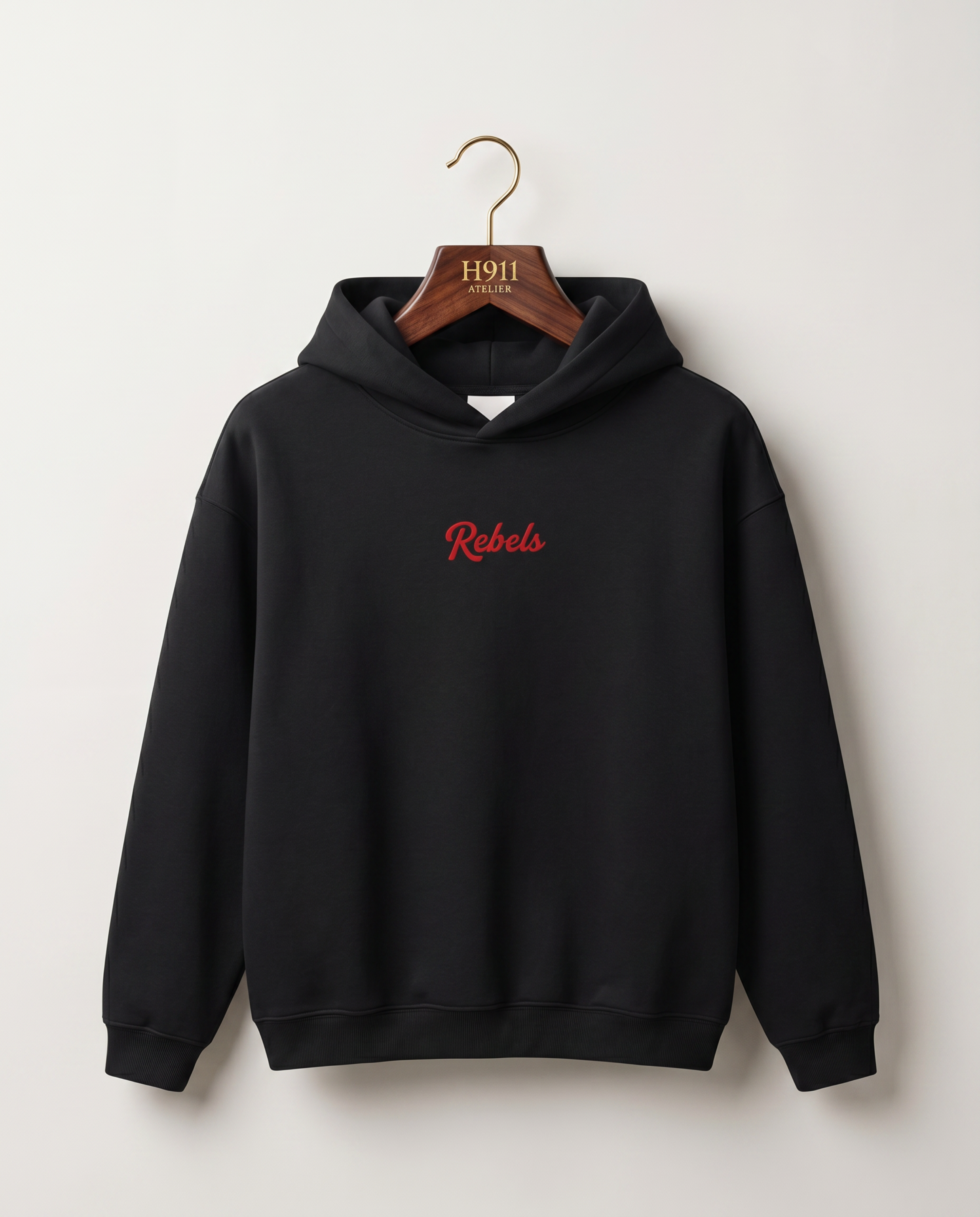 Rebels Boxy Hoodie (Jet Black)
