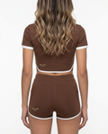 Camila Color Block Cropped Tee