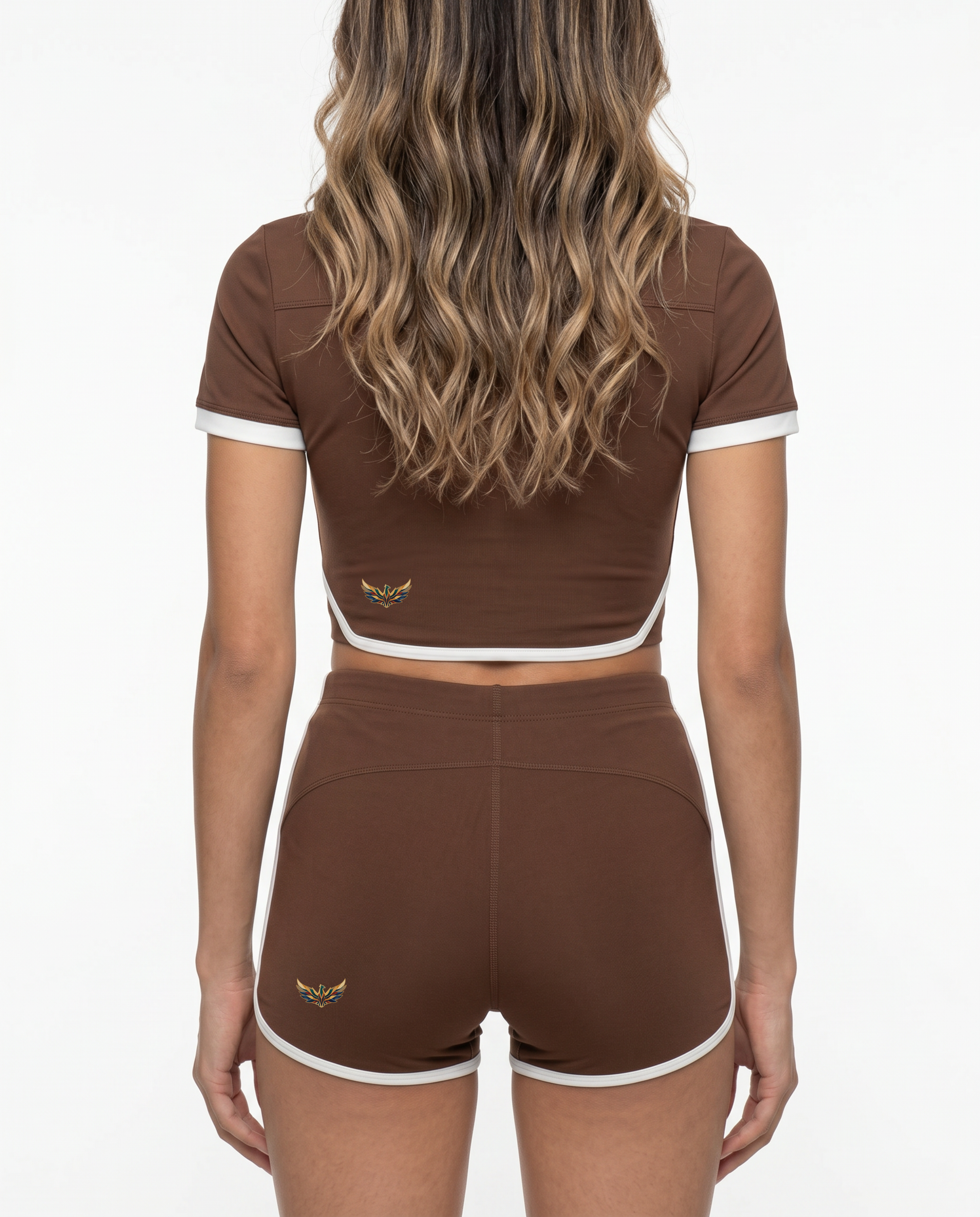 Camila High Rise Color Block Yoga Shorts