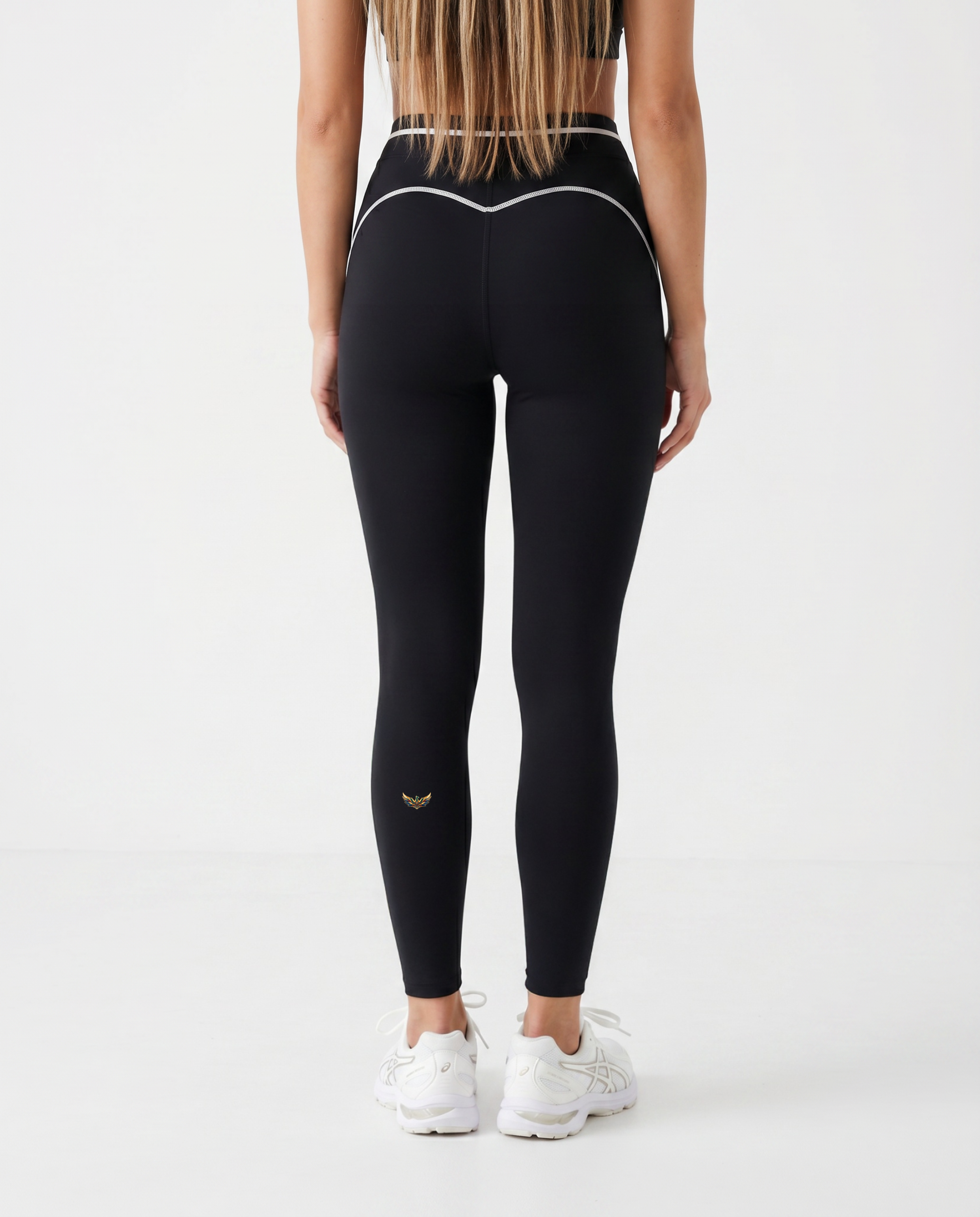 Nova Sculpted Contrast Leggings (Jet Black)