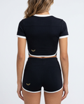 Camila High Rise Color Block Yoga Shorts