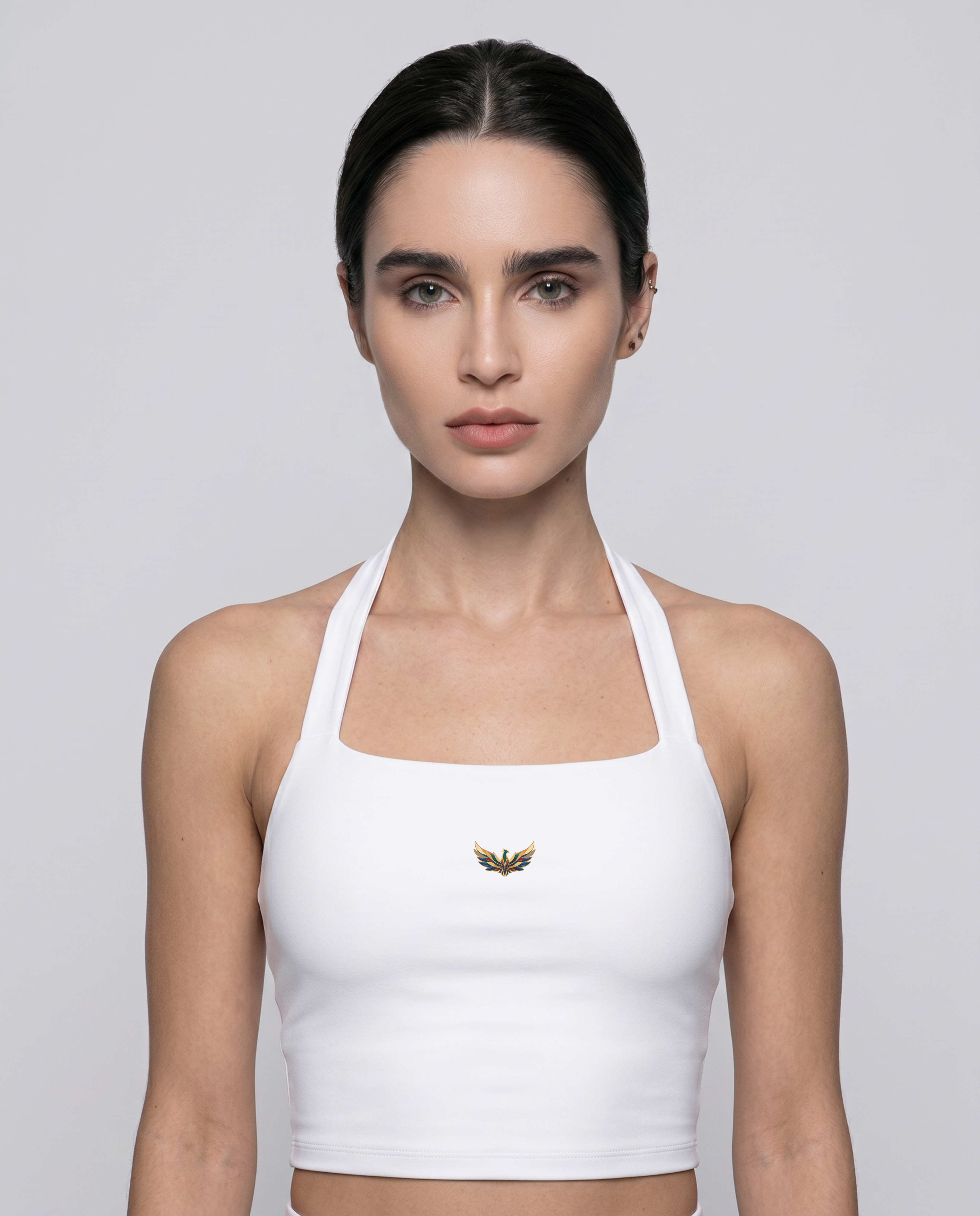 Talia Halter Crop Sports Bra
