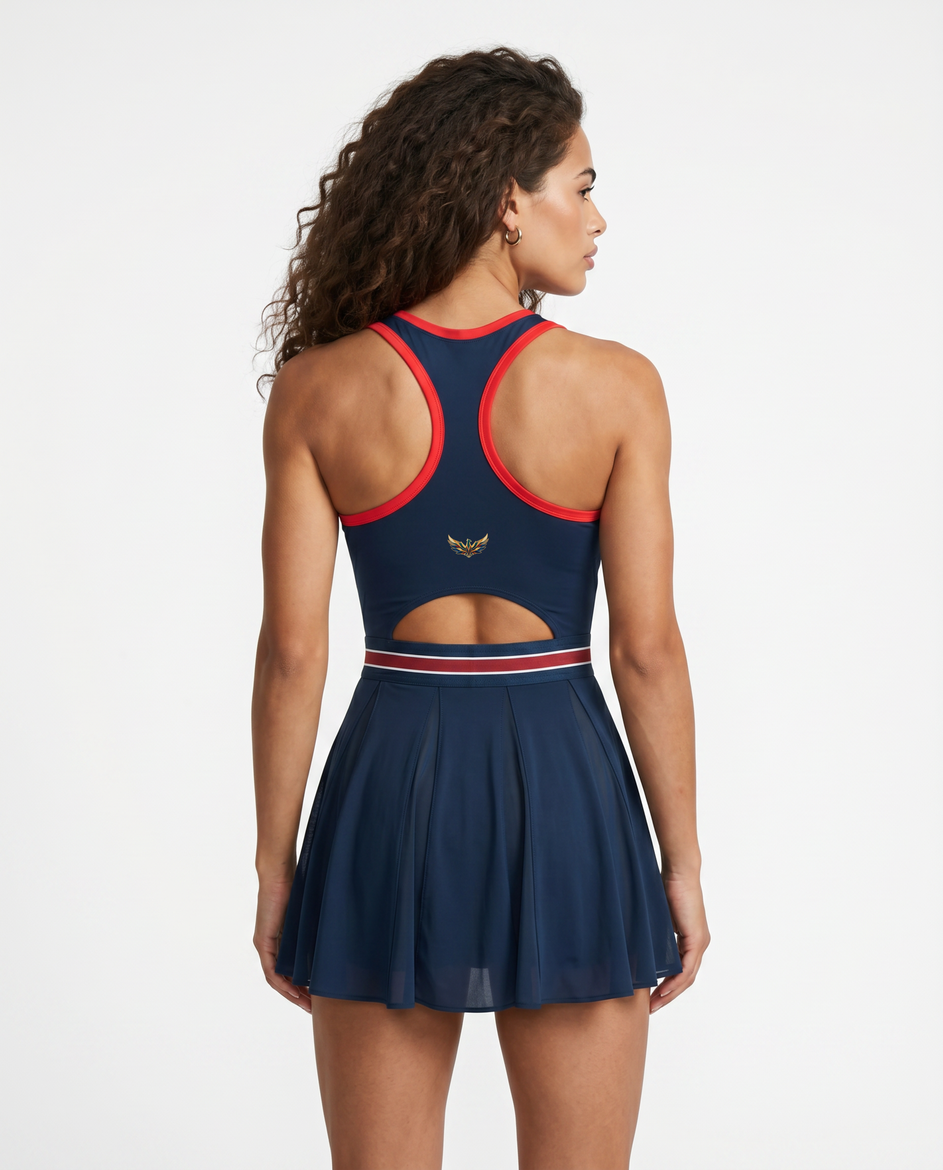 Wimbledon Color Block A-Line Tennis Dress