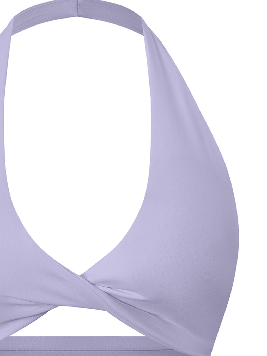Nadia Pleated Halter Sports Bra