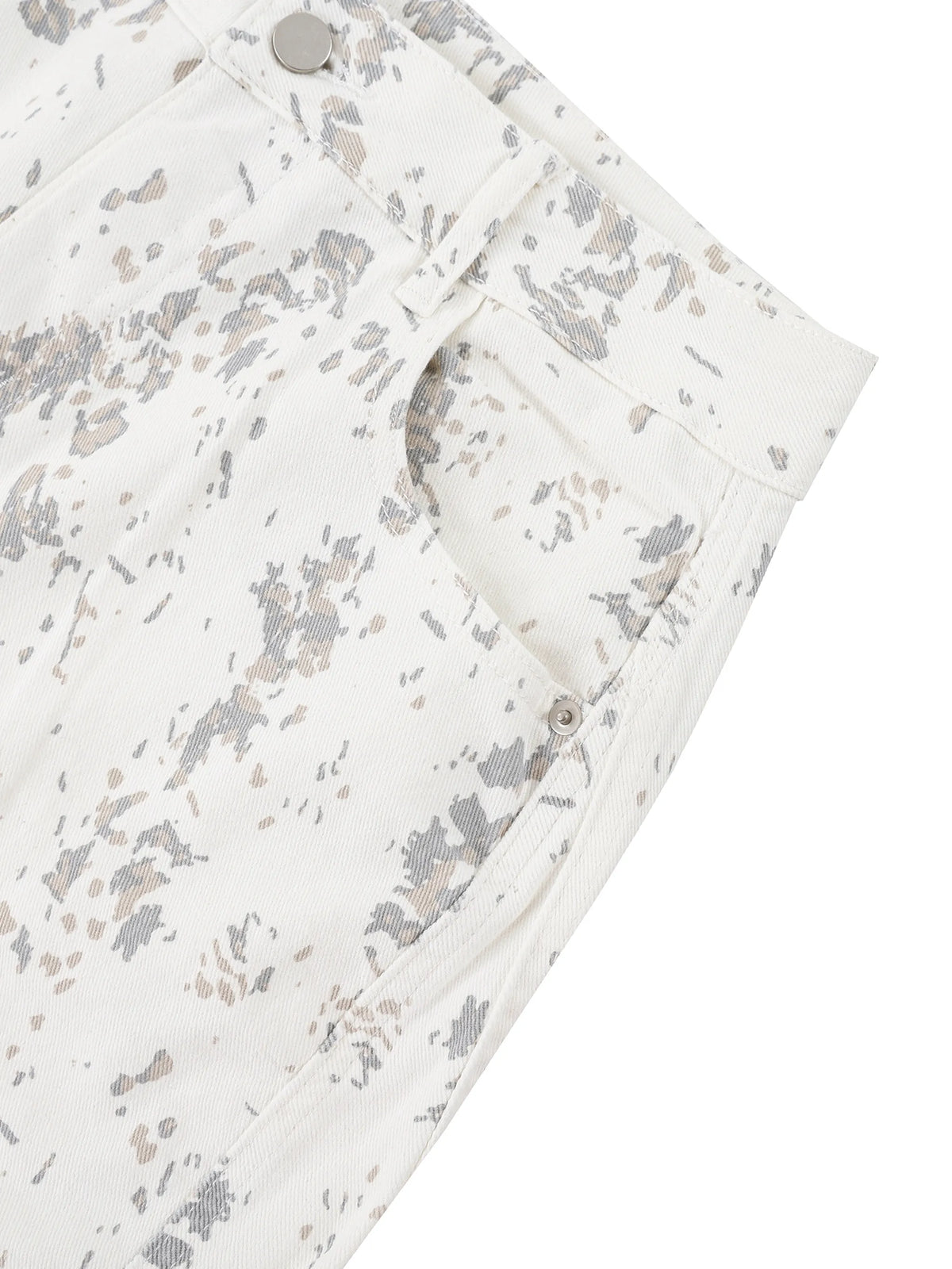 Marais Splatter Barrel Leg Jeans
